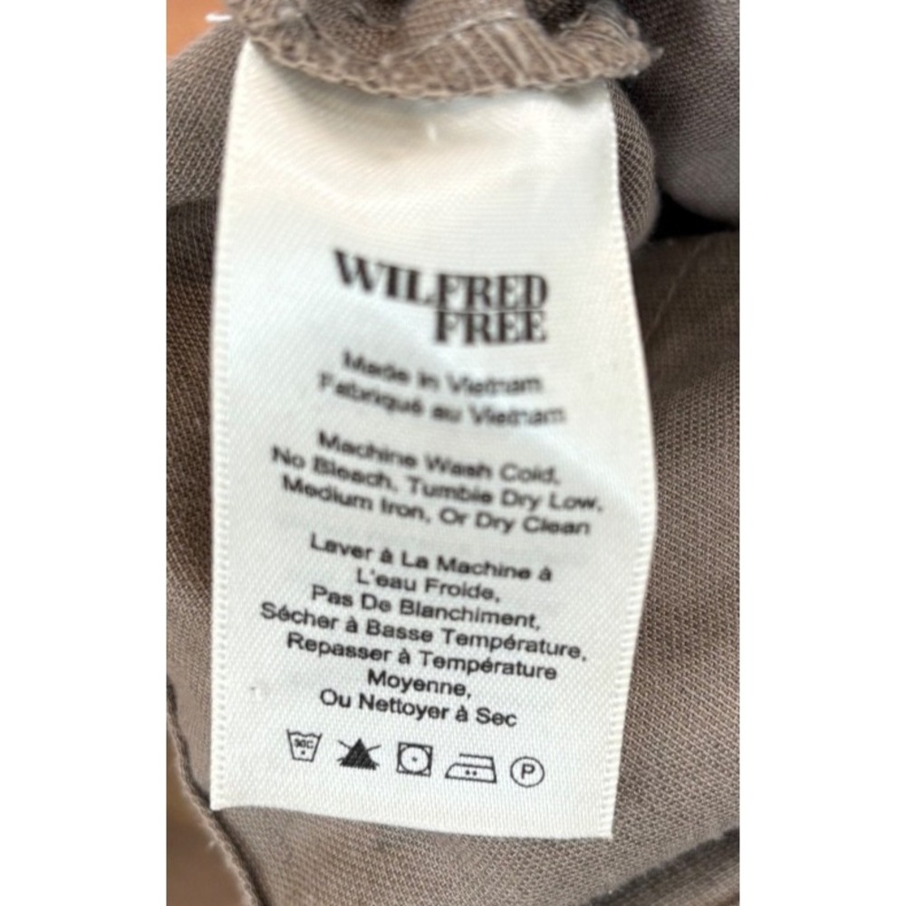 NWOT Aritzia Wilfred Free taupe long sleeve boiler suit jumpsuit womens' size 2 - Picture 11 of 12